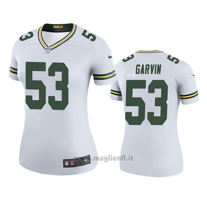 Maglia NFL Legend Donna Green Bay Packers Jonathan Garvin Bianco Color Rush
